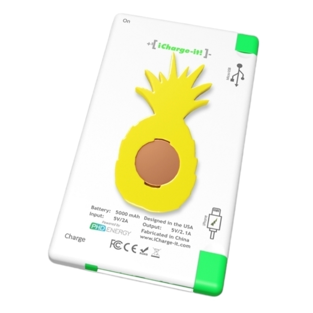 Power Bank With Pineapple iPhone Android Cell Phone Tablet